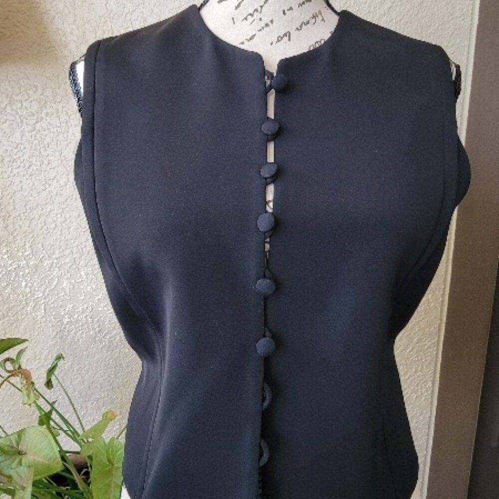 Giorgio Armani Black Sleeveless Top Collection Eur. 42